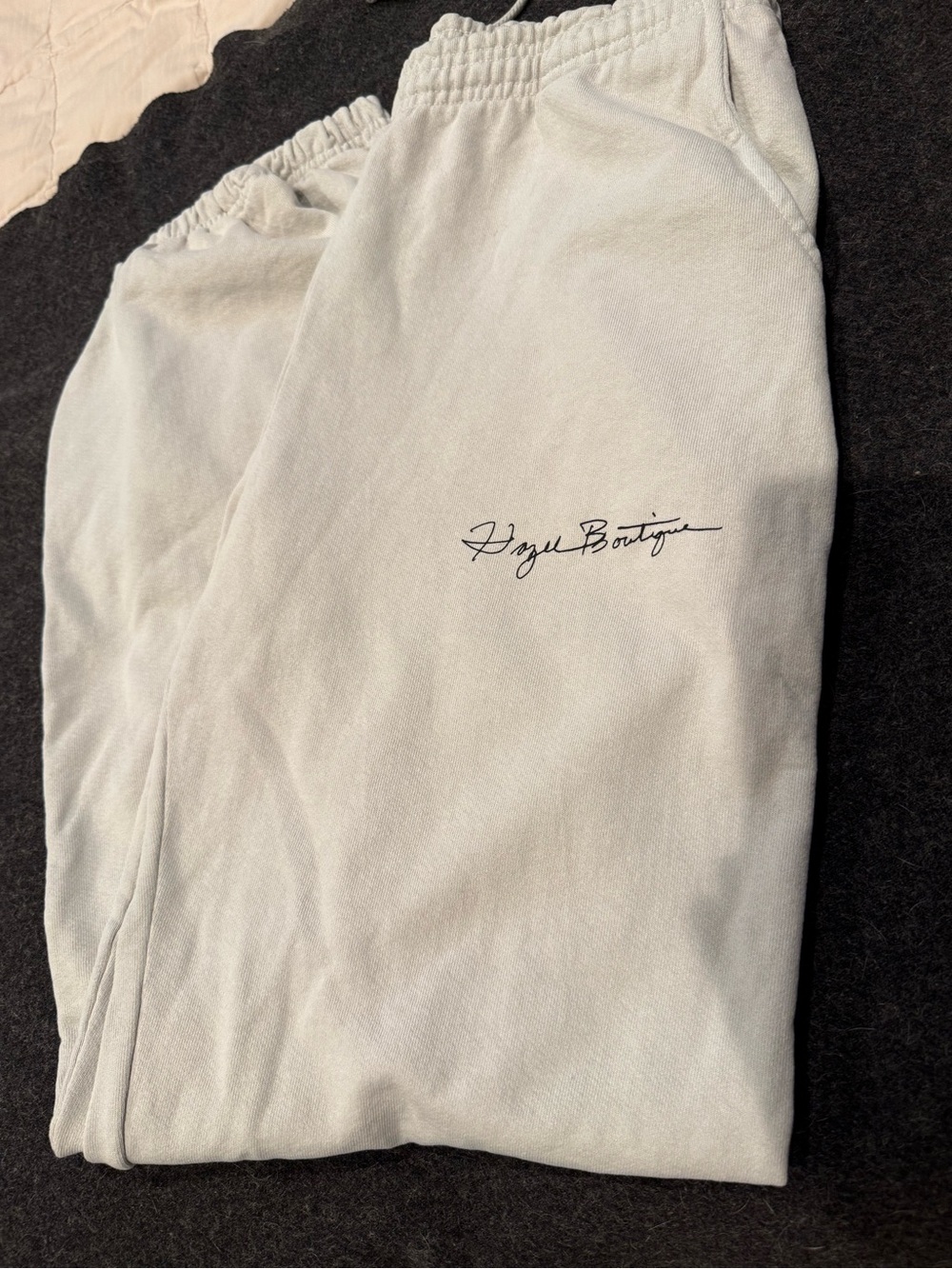 Hazel boutique white/tan Sweatpants